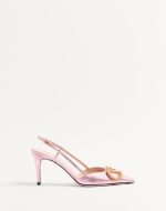 VLOGO SIGNATURE SLINGBACK PUMP IN LAMINATED NAPPA LEATHER 80MM - Image 6